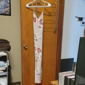 SHEIN Beige Floral Dress